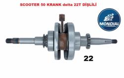 04-KRANK KOMPLE SCOOTER 50-A-ORG-22T-REVİVA