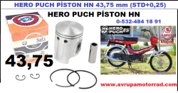 HERO PUCH PİSTON HN 43,75 mm (STD+0,25)