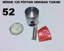 MİNSK 125 PİSTON SEKMAN TAKIMI-52-